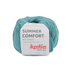 Sợi Summer Comfort - Katia, 50g - 105m, dùng để đan móc áo, khăn