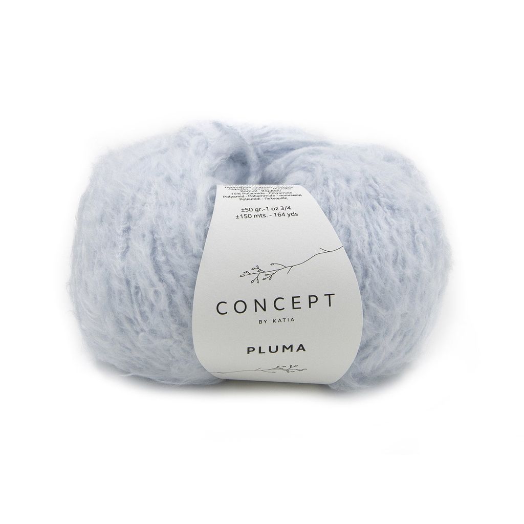 Sợi Pluma - Katia, 50g - 150m, dùng để đan móc áo, khăn