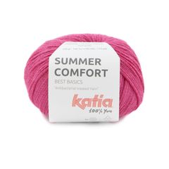 Sợi Summer Comfort - Katia, 50g - 105m, dùng để đan móc áo, khăn