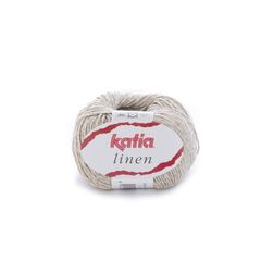 Sợi Linen - Katia, 50g - 112m, dùng để đan móc áo, khăn, túi