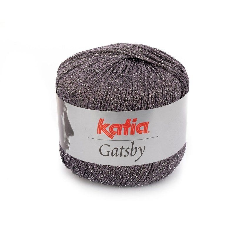 Sợi visco lấp lánh Gatsby - Katia, 50g - 118m, dùng để đan móc áo, khăn, nón