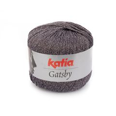 Sợi visco lấp lánh Gatsby - Katia, 50g - 118m, dùng để đan móc áo, khăn, nón