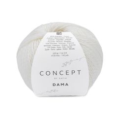 Sợi Dama - Katia, 50g - 130m, dùng để đan móc áo, khăn