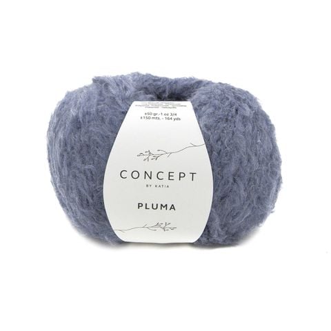 Sợi Pluma - Katia, 50g - 150m, dùng để đan móc áo, khăn