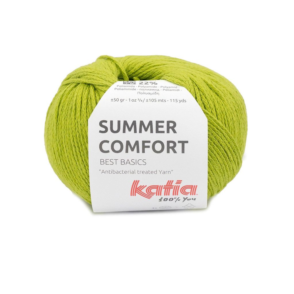 Sợi Summer Comfort - Katia, 50g - 105m, dùng để đan móc áo, khăn