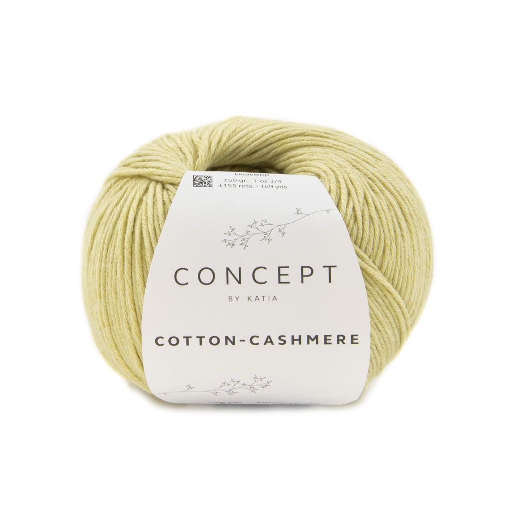 Sợi Cotton Cashmere - Katia, 50g - 155m, dùng để đan móc áo, khăn, nón