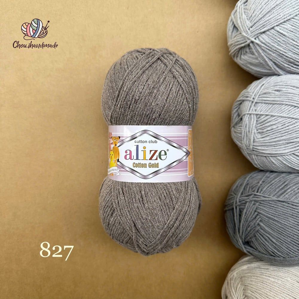 Len hè Cotton Gold nhập khẩu từ Alize Yarns, đan móc đồ hè, thú, nón cực xinh