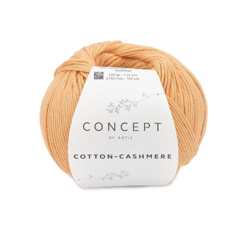 Sợi Cotton Cashmere - Katia, 50g - 155m, dùng để đan móc áo, khăn, nón