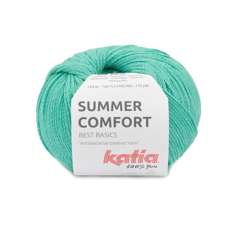 Sợi Summer Comfort - Katia, 50g - 105m, dùng để đan móc áo, khăn