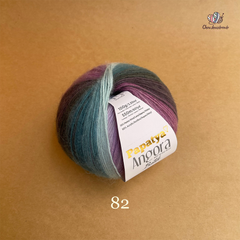 Len loang Angora Batik - Papatya, 100g - 550m, dùng để đan móc