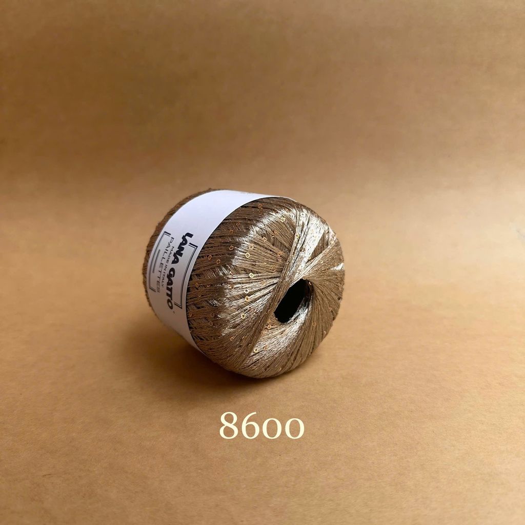 Sợi lấp lánh Paillettes - Lana Gatto, 25g - 195m, dùng để đan móc