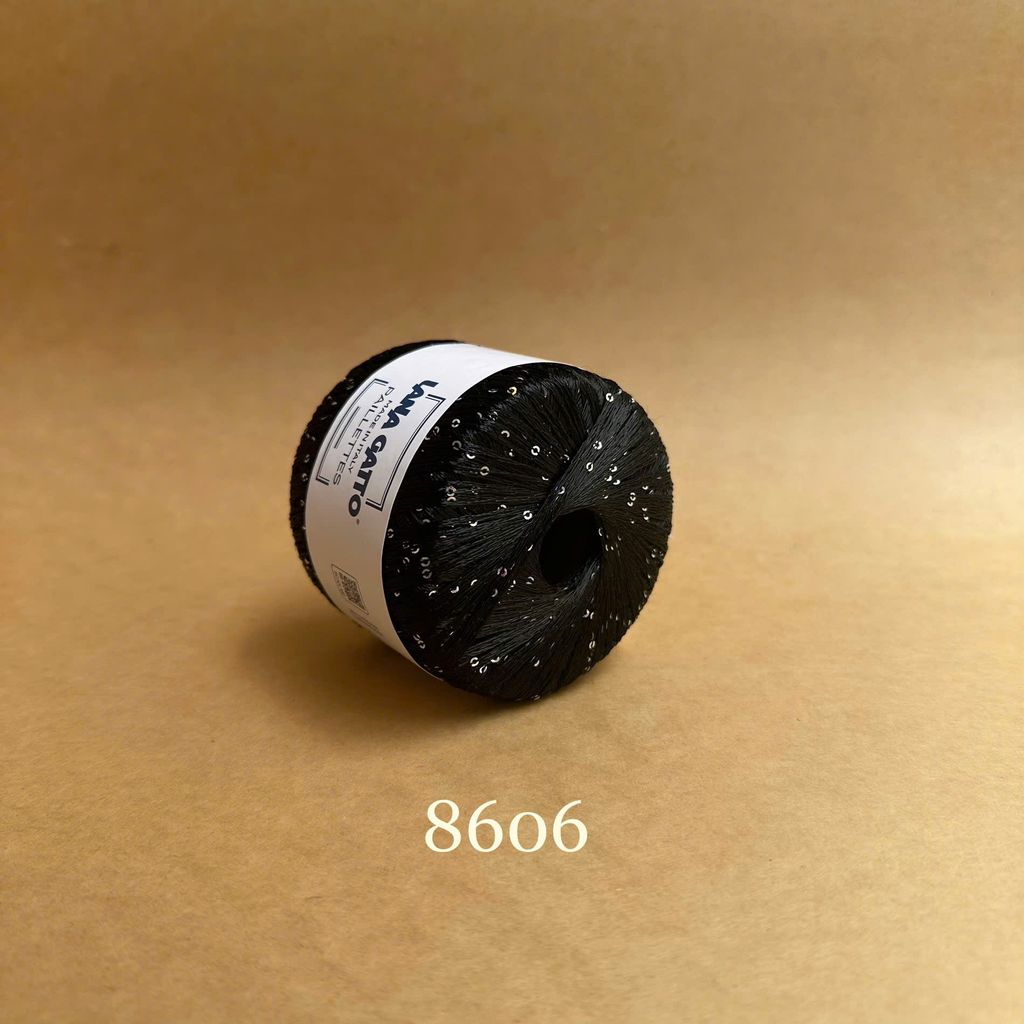 Sợi lấp lánh Paillettes - Lana Gatto, 25g - 195m, dùng để đan móc