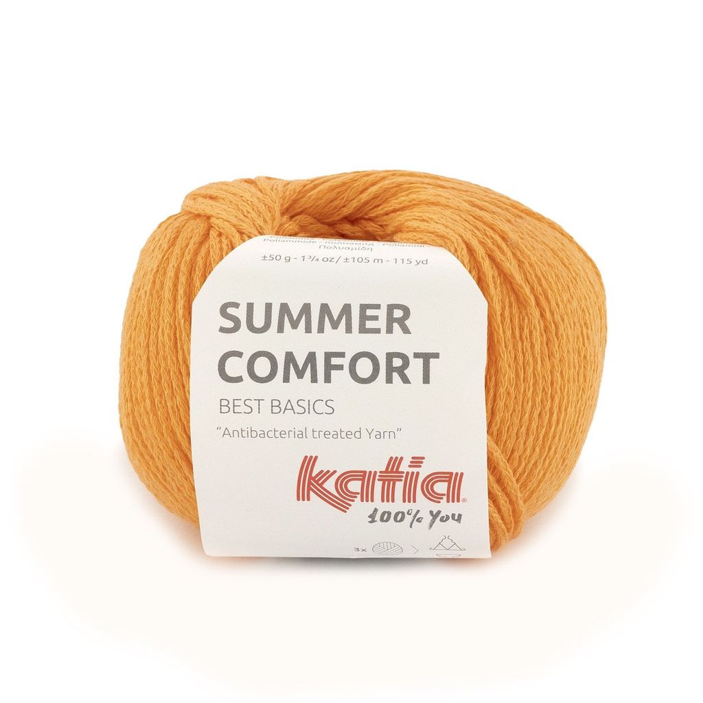 Sợi Summer Comfort - Katia, 50g - 105m, dùng để đan móc áo, khăn