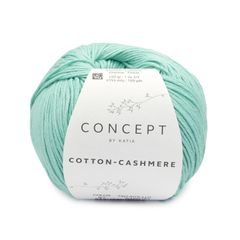 Sợi Cotton Cashmere - Katia, 50g - 155m, dùng để đan móc áo, khăn, nón