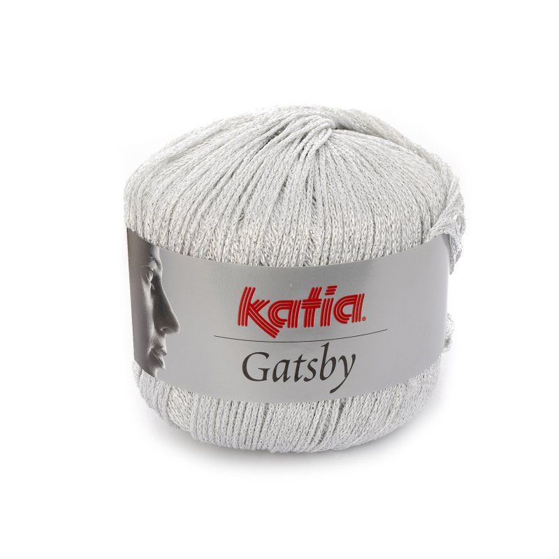 Sợi visco lấp lánh Gatsby - Katia, 50g - 118m, dùng để đan móc áo, khăn, nón