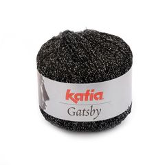 Sợi visco lấp lánh Gatsby - Katia, 50g - 118m, dùng để đan móc áo, khăn, nón