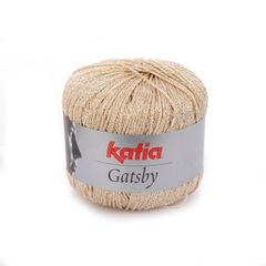 Sợi visco lấp lánh Gatsby - Katia, 50g - 118m, dùng để đan móc áo, khăn, nón
