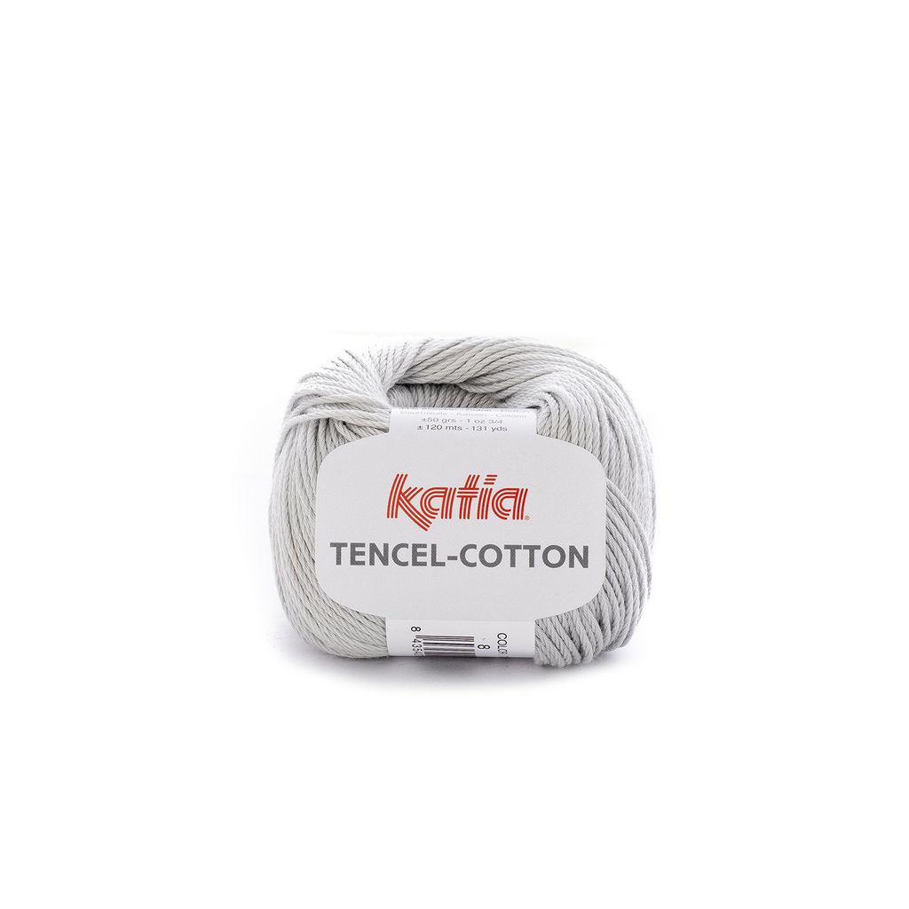 Sợi Tencel Cotton - Katia, 50g - 120m, dùng để đan móc áo, khăn