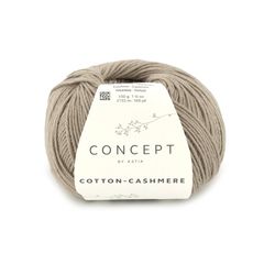 Sợi Cotton Cashmere - Katia, 50g - 155m, dùng để đan móc áo, khăn, nón