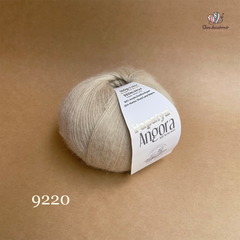 Len lông cừu Angora - Papatya, 100g - 550m, dùng để đan móc