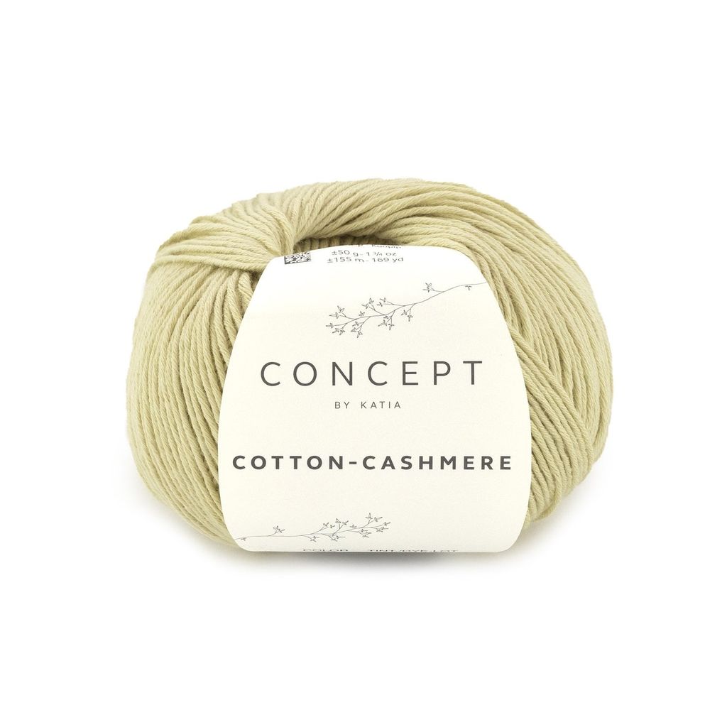 Sợi Cotton Cashmere - Katia, 50g - 155m, dùng để đan móc áo, khăn, nón