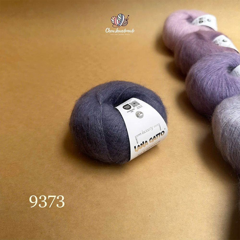 Len Silk Mohair - Lana Gatto, 25g - 212m, dùng để đan móc