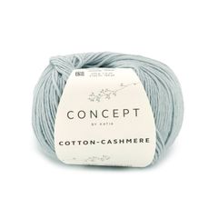 Sợi Cotton Cashmere - Katia, 50g - 155m, dùng để đan móc áo, khăn, nón