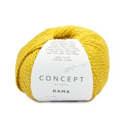 Sợi Dama - Katia, 50g - 130m, dùng để đan móc áo, khăn