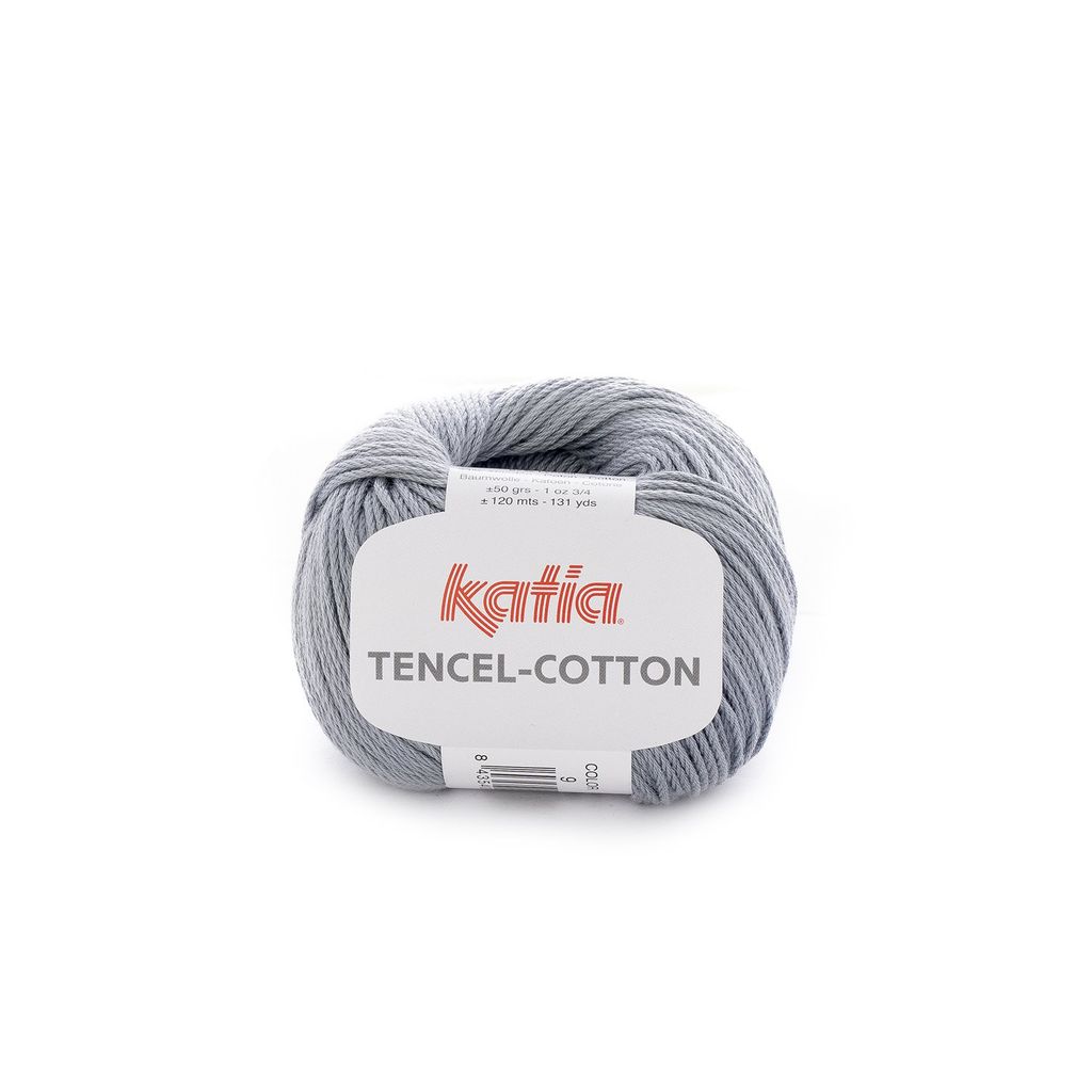Sợi Tencel Cotton - Katia, 50g - 120m, dùng để đan móc áo, khăn