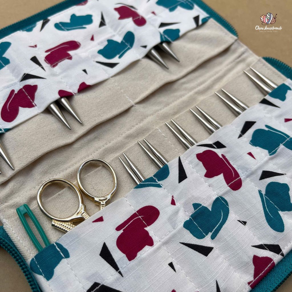 Ví đựng kim đan rời 8.5cm (4inch), Chou.ihandmade