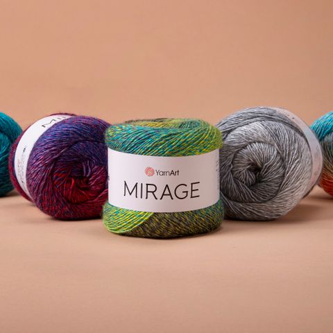 Len loang Mirage - Yarnart, 150g - 500m, đan móc áo, váy, khăn