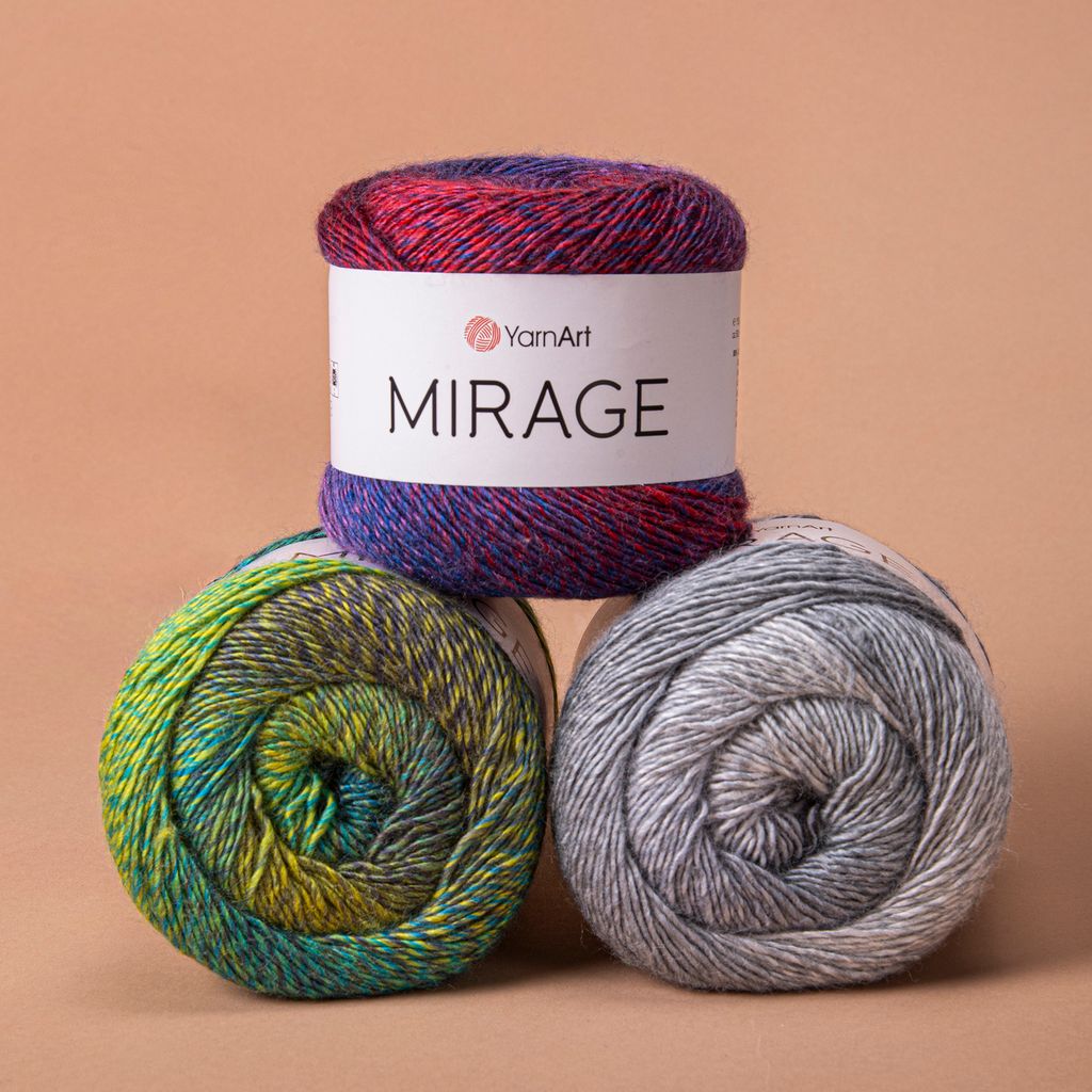 Len loang Mirage - Yarnart, 150g - 500m, đan móc áo, váy, khăn