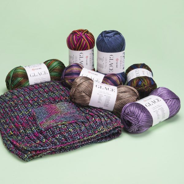 Sợi Glace - Yarnart, 100g - 210m, đan móc áo, váy, nón