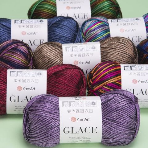 Sợi Glace - Yarnart, 100g - 210m, đan móc áo, váy, nón