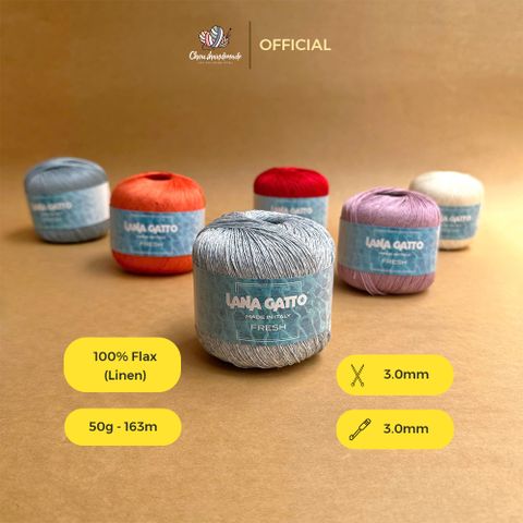 Sợi Fresh - Lana Gatto, 50g - 163m, dùng để đan móc