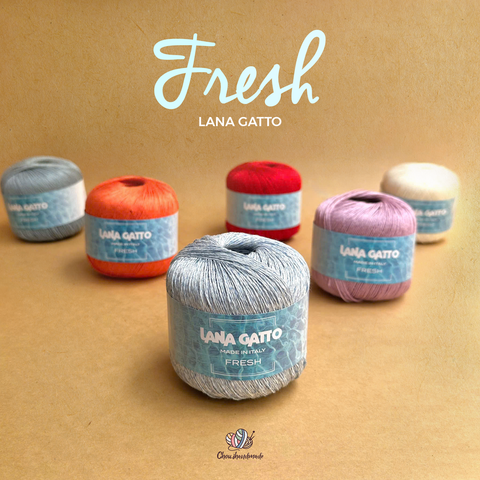 Sợi Fresh - Lana Gatto, 50g - 163m, dùng để đan móc