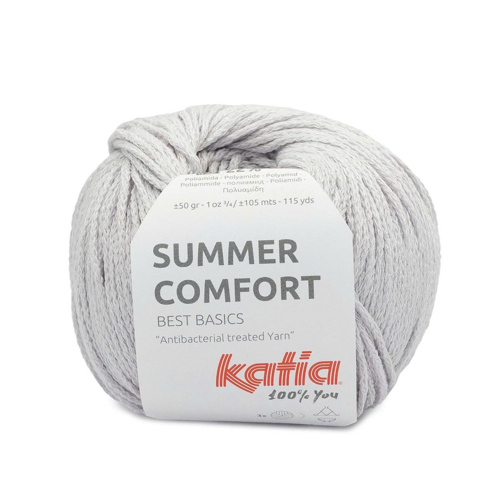 Sợi Summer Comfort - Katia, 50g - 105m, dùng để đan móc áo, khăn