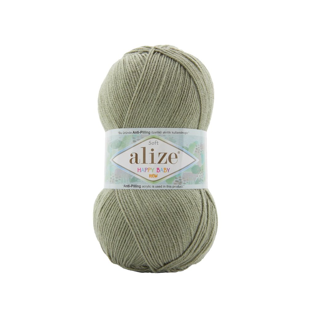 Len chống xù Happy Baby New - Alize Yarns, 100g - 320m, dùng để đan móc áo, váy, khăn, nón