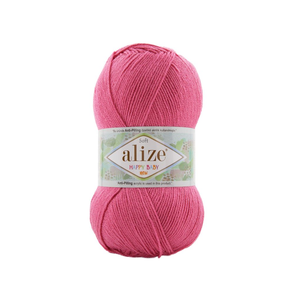 Len chống xù Happy Baby New - Alize Yarns, 100g - 320m, dùng để đan móc áo, váy, khăn, nón