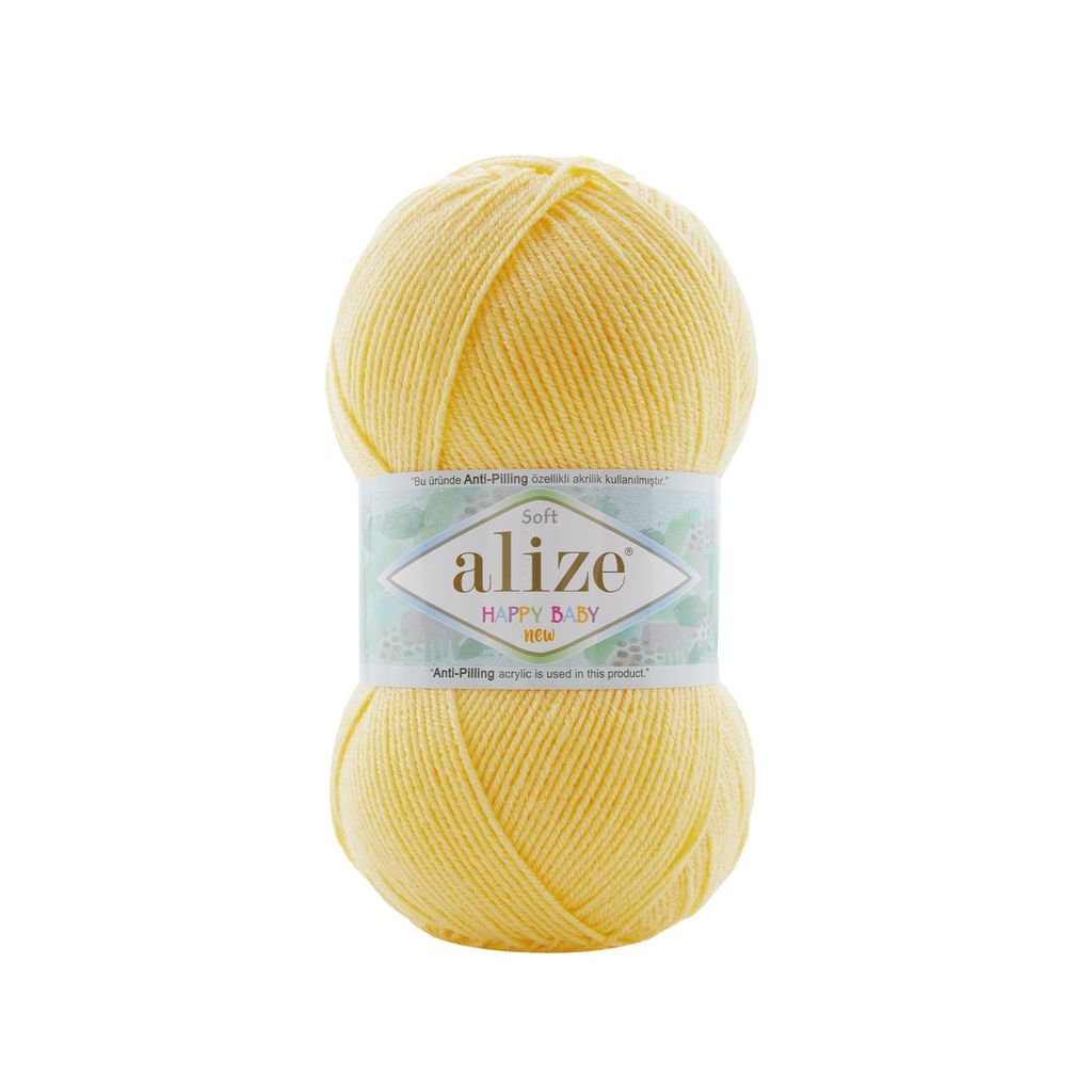 Len chống xù Happy Baby New - Alize Yarns, 100g - 320m, dùng để đan móc áo, váy, khăn, nón