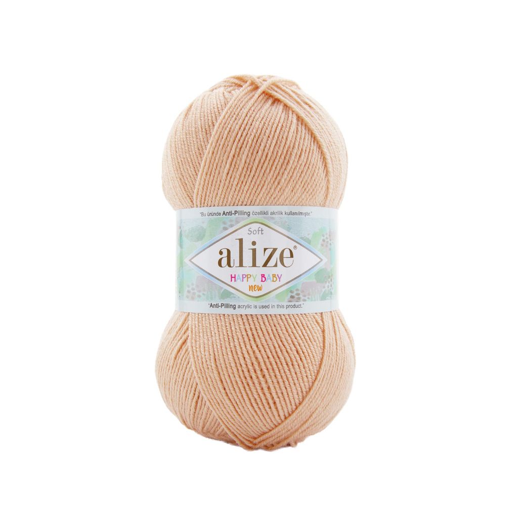 Len chống xù Happy Baby New - Alize Yarns, 100g - 320m, dùng để đan móc áo, váy, khăn, nón