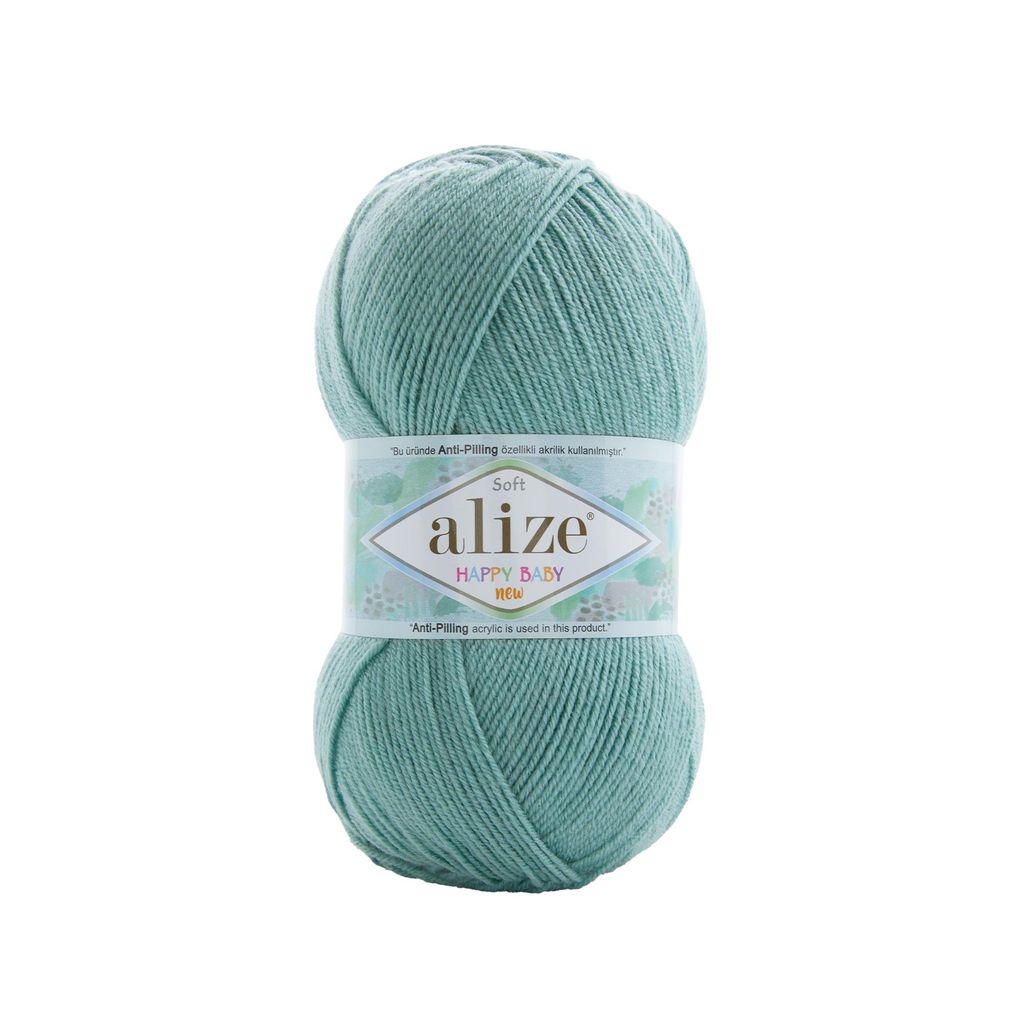 Len chống xù Happy Baby New - Alize Yarns, 100g - 320m, dùng để đan móc áo, váy, khăn, nón