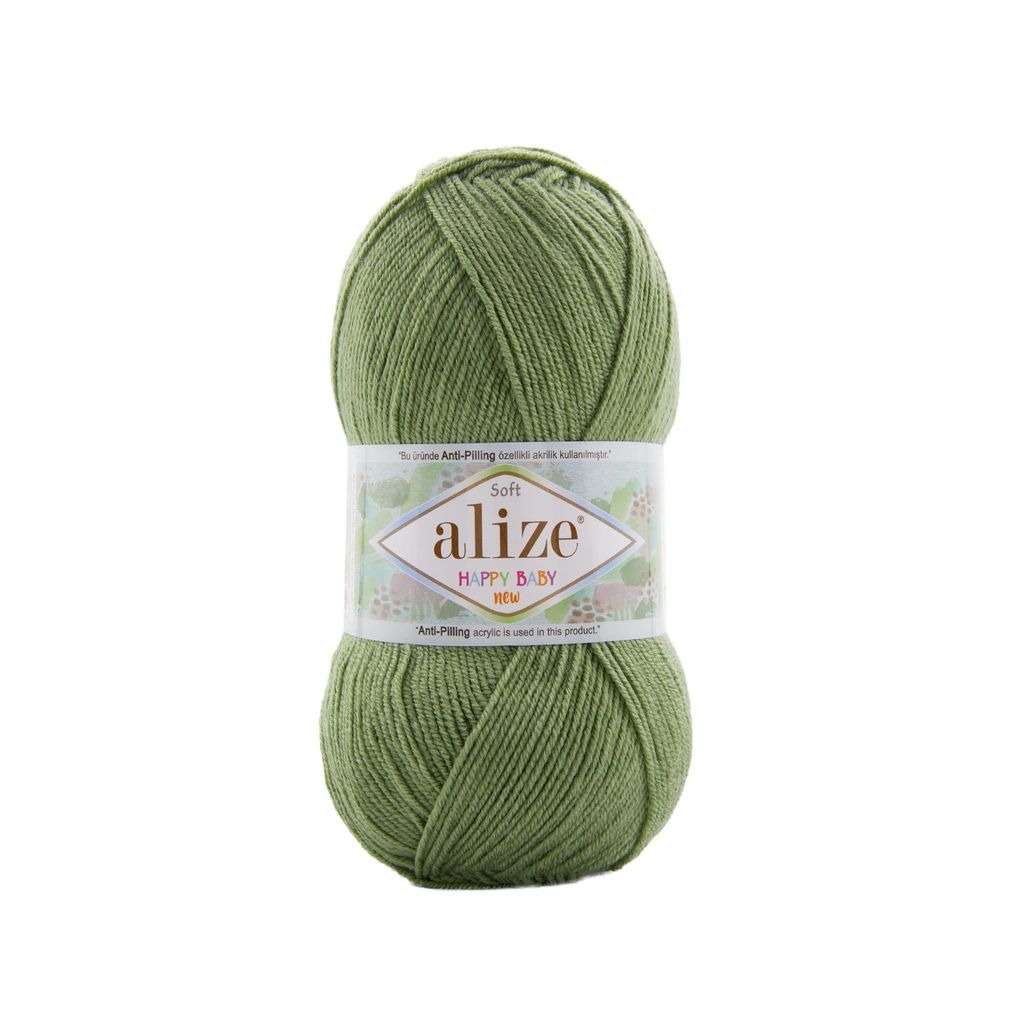 Len chống xù Happy Baby New - Alize Yarns, 100g - 320m, dùng để đan móc áo, váy, khăn, nón