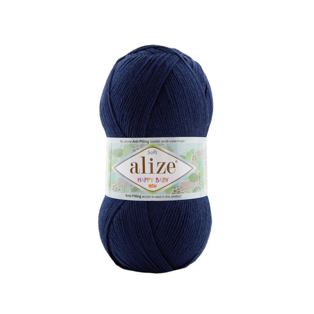 Len chống xù Happy Baby New - Alize Yarns, 100g - 320m, dùng để đan móc áo, váy, khăn, nón