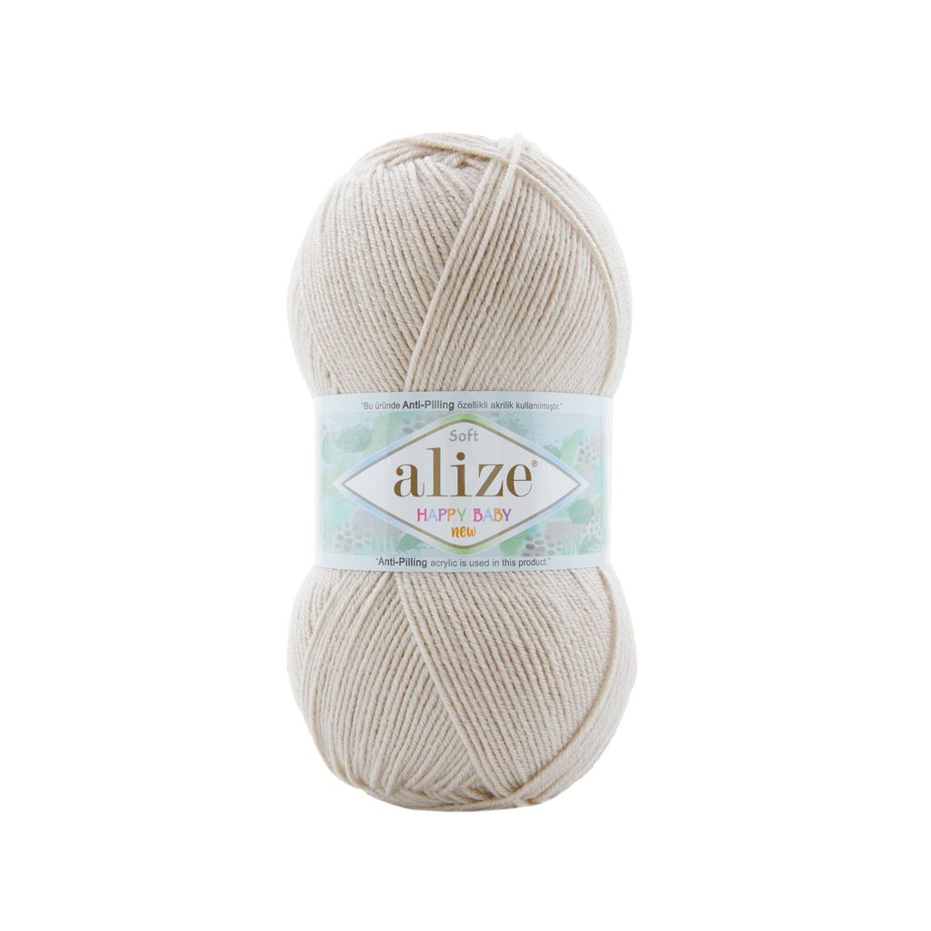 Len chống xù Happy Baby New - Alize Yarns, 100g - 320m, dùng để đan móc áo, váy, khăn, nón