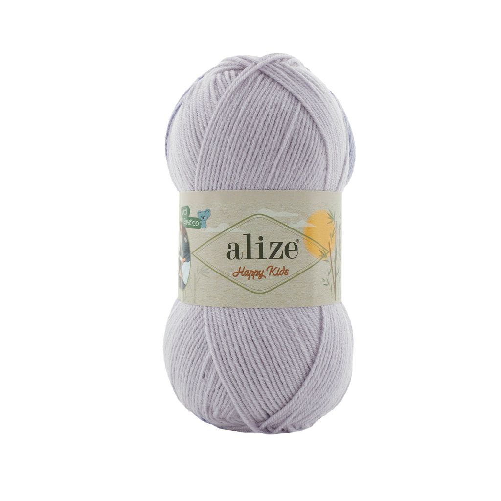 Len cho bé Happy Kids - Alize Yarns, 100g - 310m, dùng để đan móc áo, nón, khăn
