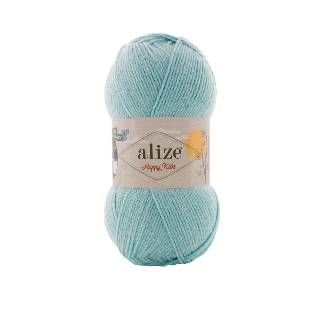 Len cho bé Happy Kids - Alize Yarns, 100g - 310m, dùng để đan móc áo, nón, khăn
