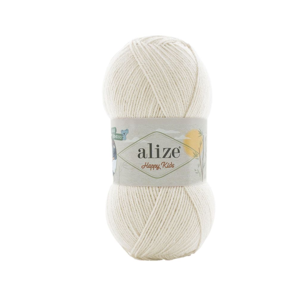 Len cho bé Happy Kids - Alize Yarns, 100g - 310m, dùng để đan móc áo, nón, khăn