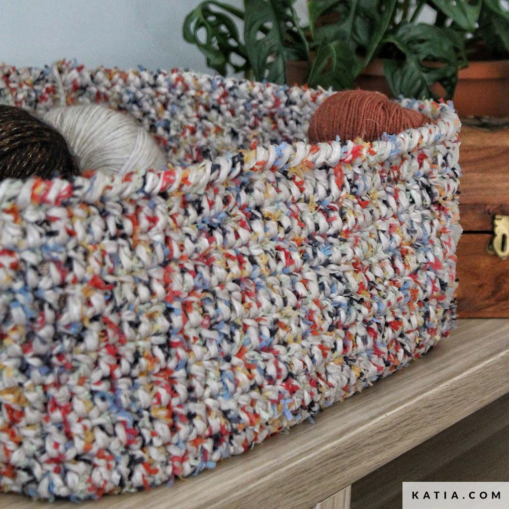 Sợi Jarapa - Katia, 100g - 70m, dùng để đan móc túi, giỏ, vỏ gối, ví