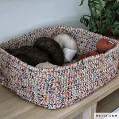 Sợi Jarapa - Katia, 100g - 70m, dùng để đan móc túi, giỏ, vỏ gối, ví